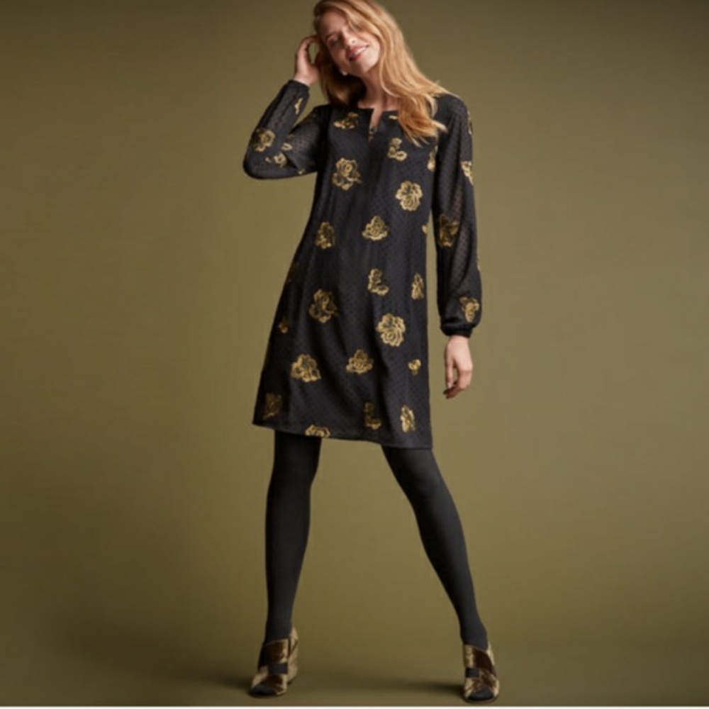 Black and gold Cabi Occasion Dress